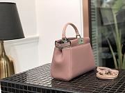 Fendi Mini Peekaboo Iconic Crossbody Bag In Pink 8BN24 Size 23cm - 6