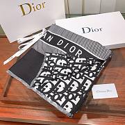 Dior Blue Oblique Scarf 91CDO  - 5