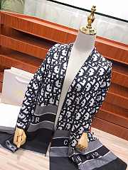 Dior Blue Oblique Scarf 91CDO  - 6