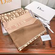 Dior Oblique Diortwin Square Scarf In Brown 15DOB - 2