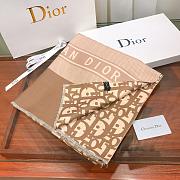 Dior Oblique Diortwin Square Scarf In Brown 15DOB - 4