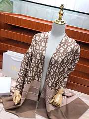 Dior Oblique Diortwin Square Scarf In Brown 15DOB - 5