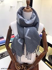 Chanel Scarf In Grey - 2