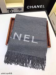 Chanel Scarf In Grey - 3