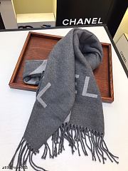 Chanel Scarf In Grey - 4