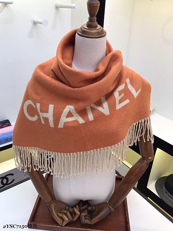 Chanel Scarf In Orange