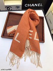 Chanel Scarf In Orange - 5