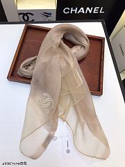 Chanel Scarf Slik In Beige - 3