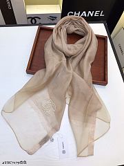 Chanel Scarf Slik In Beige - 4