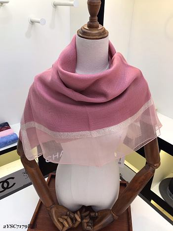 Chanel Scarf Slik In Pink