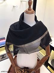 Chanel Scarf Slik In Black - 1