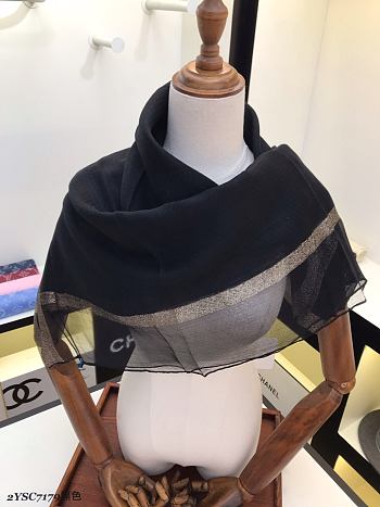 Chanel Scarf Slik In Black
