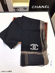 Chanel Scarf Slik In Black - 2