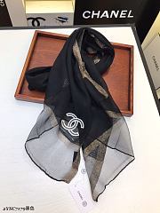 Chanel Scarf Slik In Black - 6