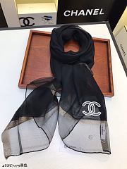 Chanel Scarf Slik In Black - 3
