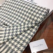 Dior Scarf In Black and White Blended Cashmere Knit - 2