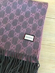 Dior Scarf In Pink&Purple Blended Cashmere Knit - 6