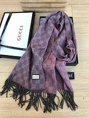 Dior Scarf In Pink&Purple Blended Cashmere Knit - 5