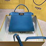 Fedi Peekaboo ISEEU East-West In Blue 8BN32 Size 33x25x12cm - 4