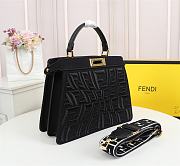 Fendi Peekaboo ISEEU FF Logo In Black 7VA52 Size 33cm - 3
