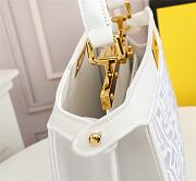 Fendi Peekaboo ISEEU FF Logo In White 7VA52 Size 33cm - 5