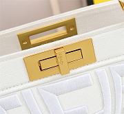 Fendi Peekaboo ISEEU FF Logo In White 7VA52 Size 33cm - 3
