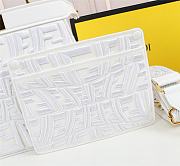 Fendi Peekaboo ISEEU FF Logo In White 7VA52 Size 33cm - 2