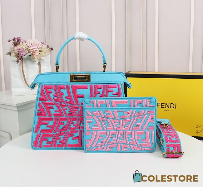 Fendi Peekaboo ISEEU Collaborate With Sarah 7VA52 Size 33cm - 1