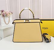 Fendi Peekaboo ISEEU Collaborate With Sarah In Yellow 7VA52 Size 33cm - 6