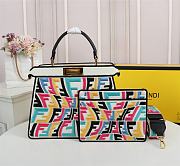 Fendi Peekaboo ISEEU Collaborate With Sarah Multicolor 7VA52 Size 33cm - 1