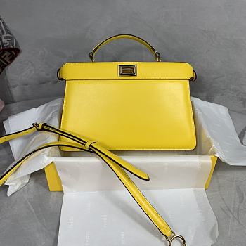 Fendi Peekaboo ISEEU In Yellow 7VA52 Size 33cm