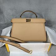 Fendi Peekaboo ISEEU In Beige 7VA52 Size 29x19x11.5cm - 1