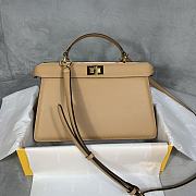 Fendi Peekaboo ISEEU In Beige 7VA52 Size 29x19x11.5cm - 2