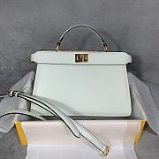 Fendi Peekaboo ISEEU In White 7VA52 Size 29x19x11.5cm - 1