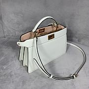 Fendi Peekaboo ISEEU In White 7VA52 Size 29x19x11.5cm - 2
