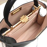 Fendi Peekaboo Medium Black Leather Bag 8BN29 Size 33.5x25.5x13cm - 2