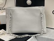 Chanel Large Tote Bag 2021 In White AS8473 Size 42X29X12CM - 4