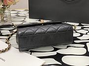 Chanel Mini CC Leather Wrapped In Black Handle Bag AS2431 Size 20cm - 6