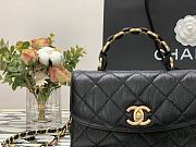 Chanel Mini CC Leather Wrapped In Black Handle Bag AS2431 Size 20cm - 3