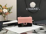Chanel Plexi Coco Evening Bag Black Metal & Light Pink AS2534 Size 11cm - 1