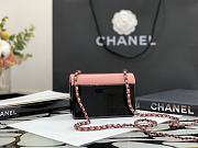 Chanel Plexi Coco Evening Bag Black Metal & Light Pink AS2534 Size 11cm - 4