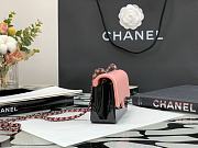 Chanel Plexi Coco Evening Bag Black Metal & Light Pink AS2534 Size 11cm - 2