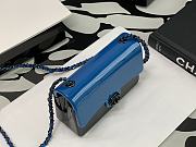 Chanel Plexi Coco Evening Bag Black Metal & Light Blue AS2534 Size 11cm - 3