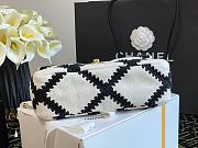 Chanel 19 Black&White Calfskin Flap Bag Size 16x26x9cm - 4