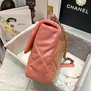 Chanel 19 In Light Pink Calfskin Flap Bag Size 30cm - 6