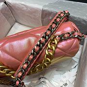 Chanel 19 In Light Pink Calfskin Flap Bag Size 30cm - 3