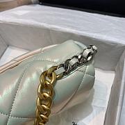 Chanel 19 In Pink Calfskin Flap Bag Size 26cm - 3
