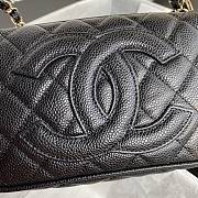Chanel Grained In Black Leather Hobo Bag B01960 Size 25x14x5Cm - 6