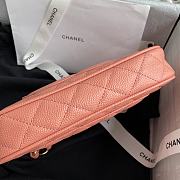 Chanel Grained In Pink Leather Hobo Bag B01960 Size 25x14x5Cm - 2