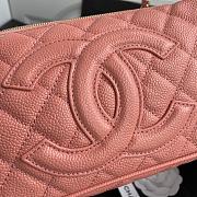 Chanel Grained In Pink Leather Hobo Bag B01960 Size 25x14x5Cm - 5